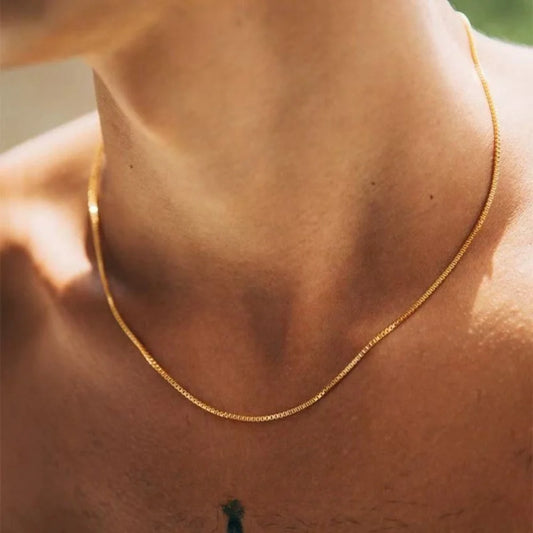 Classic Gold Link Chain Necklace