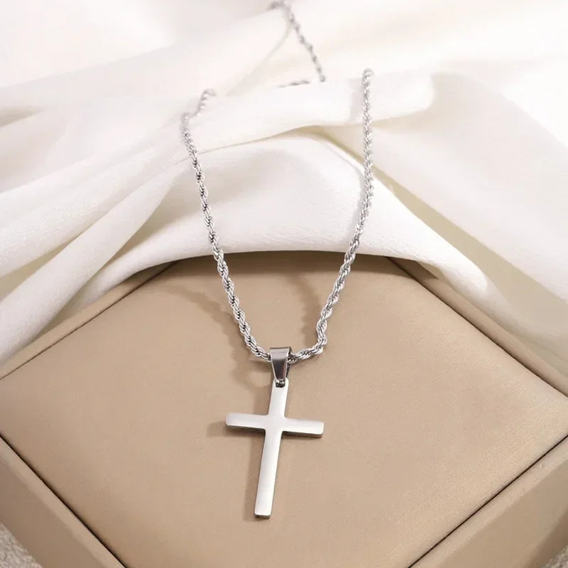 Gold Cross Pendant Necklace